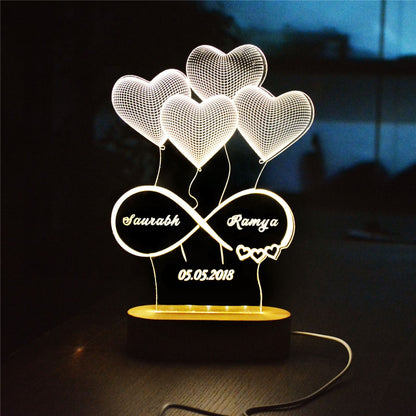 Luminous Love - Captivate Hearts with Personalized Heart LED Light