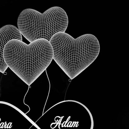 Luminous Love - Captivate Hearts with Personalized Heart LED Light